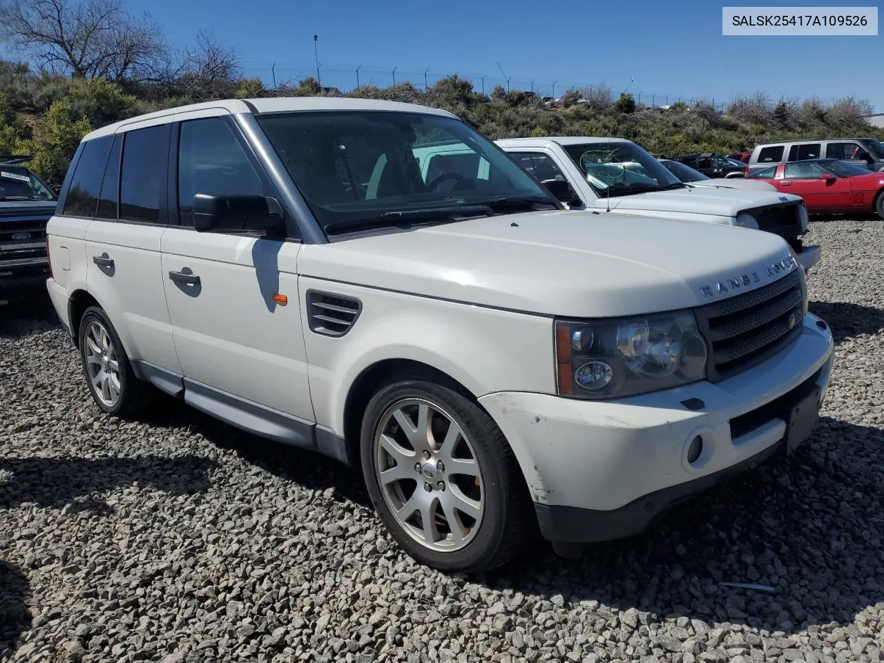 2007 Land Rover Range Rover Sport Hse VIN: SALSK25417A109526 Lot: 53955484