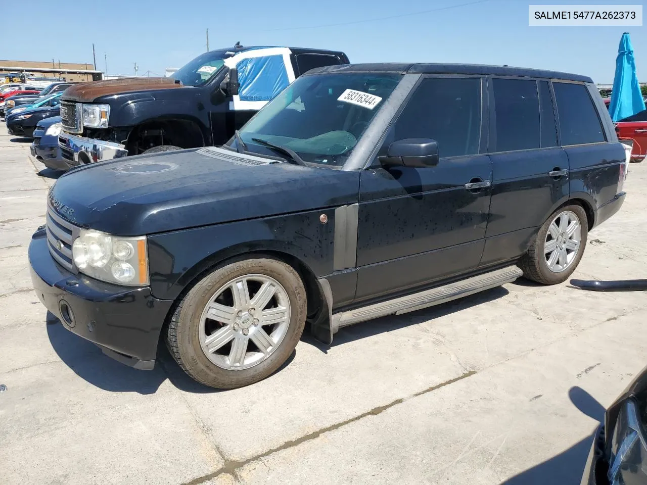 2007 Land Rover Range Rover Hse VIN: SALME15477A262373 Lot: 58316344