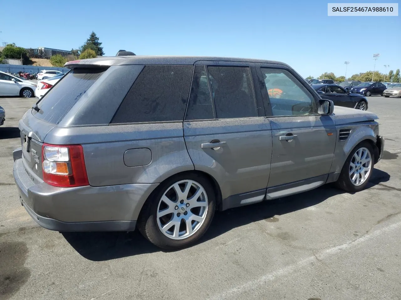 2007 Land Rover Range Rover Sport Hse VIN: SALSF25467A988610 Lot: 70418804