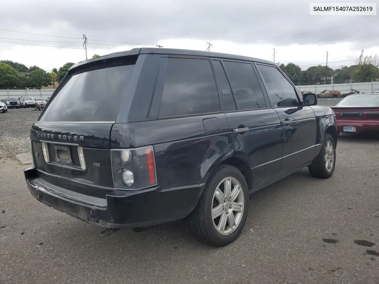 2007 Land Rover Range Rover Hse VIN: SALMF15407A252619 Lot: 71751814