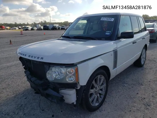 2008 Land Rover Range Rover Supercharged VIN: SALMF13458A281876 Lot: 49140394