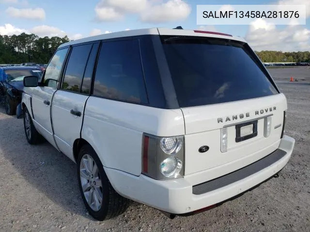 2008 Land Rover Range Rover Supercharged VIN: SALMF13458A281876 Lot: 49140394