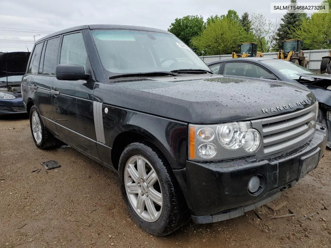 2008 Land Rover Range Rover Hse VIN: SALMF15488A273204 Lot: 53045504