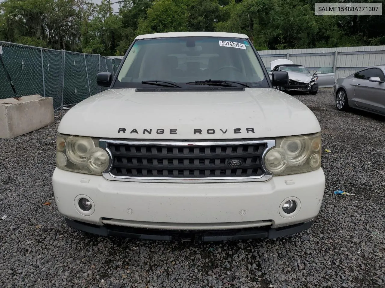 2008 Land Rover Range Rover Hse VIN: SALMF15488A271307 Lot: 55143994