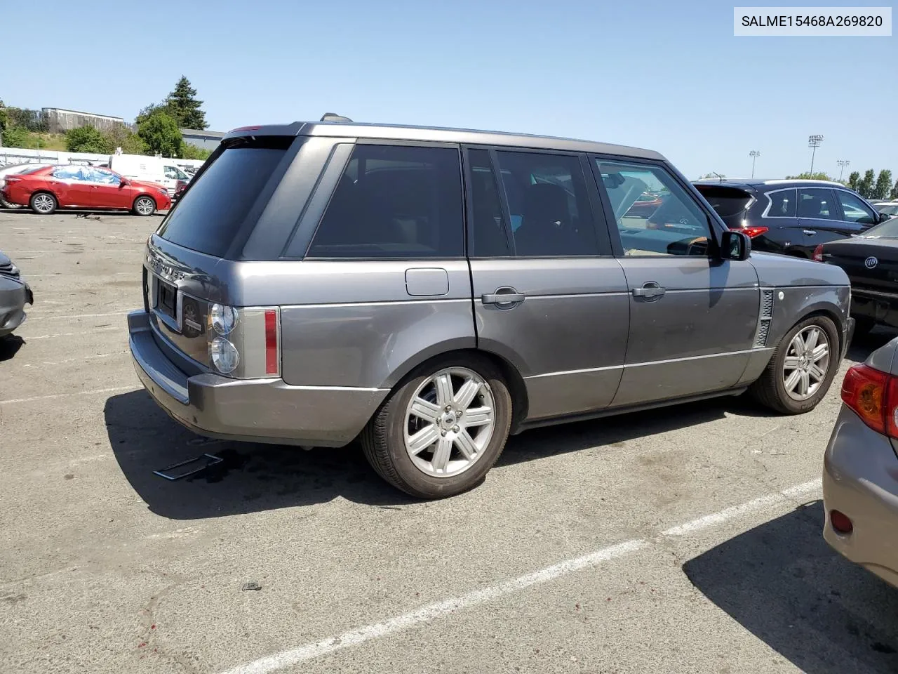 2008 Land Rover Range Rover Hse VIN: SALME15468A269820 Lot: 55726404