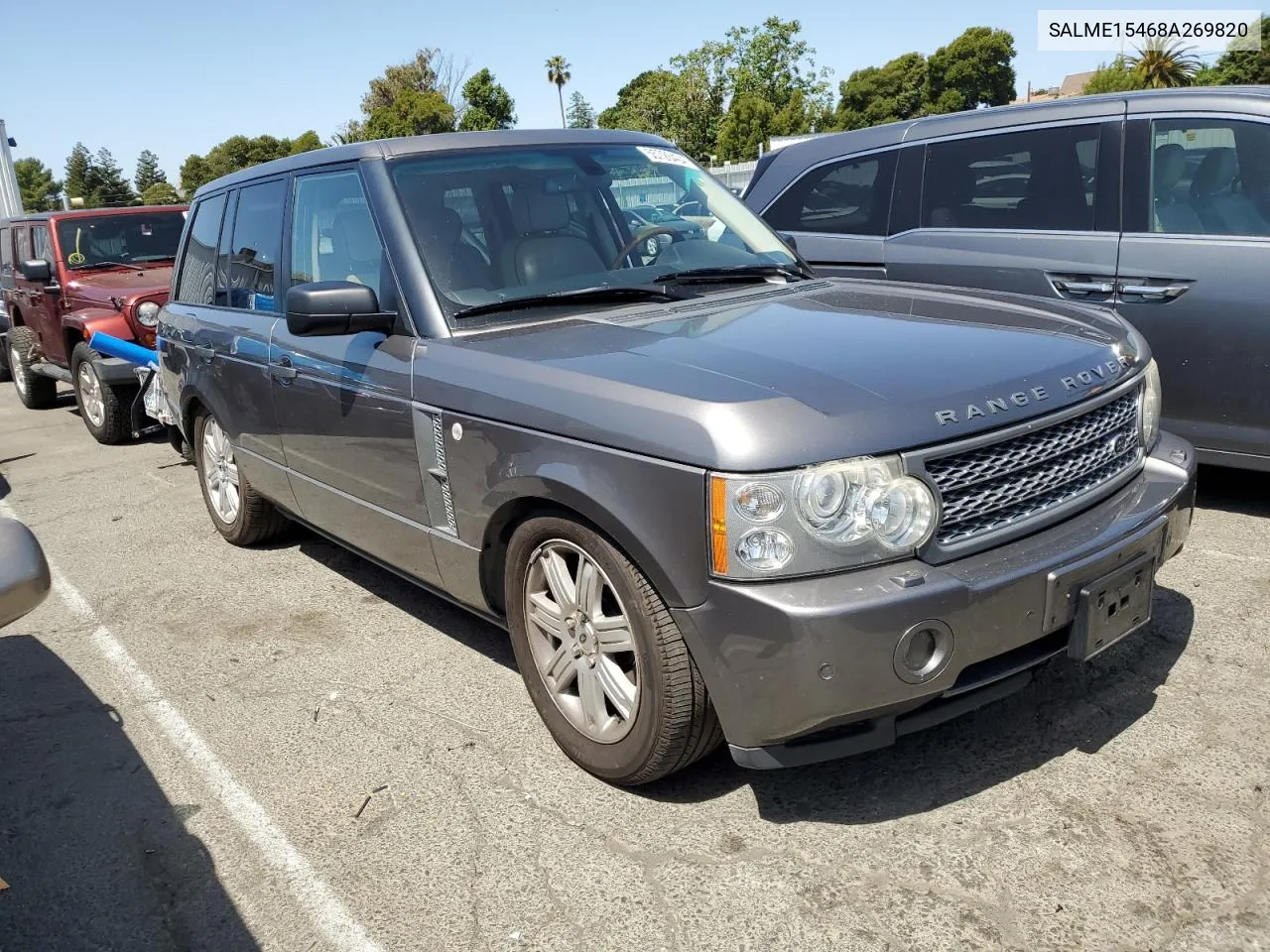 2008 Land Rover Range Rover Hse VIN: SALME15468A269820 Lot: 55726404