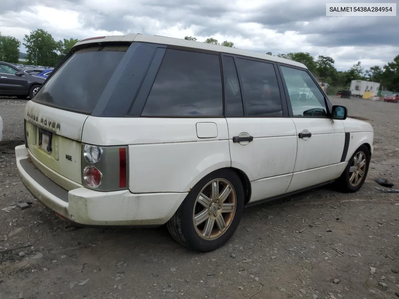 2008 Land Rover Range Rover Hse VIN: SALME15438A284954 Lot: 60012404