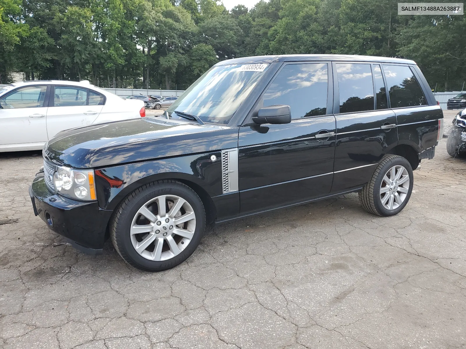 2008 Land Rover Range Rover Supercharged VIN: SALMF13488A263887 Lot: 63030934