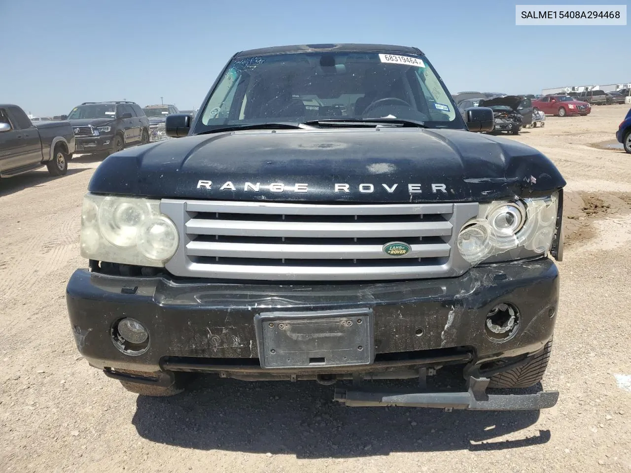 2008 Land Rover Range Rover Hse VIN: SALME15408A294468 Lot: 68319464