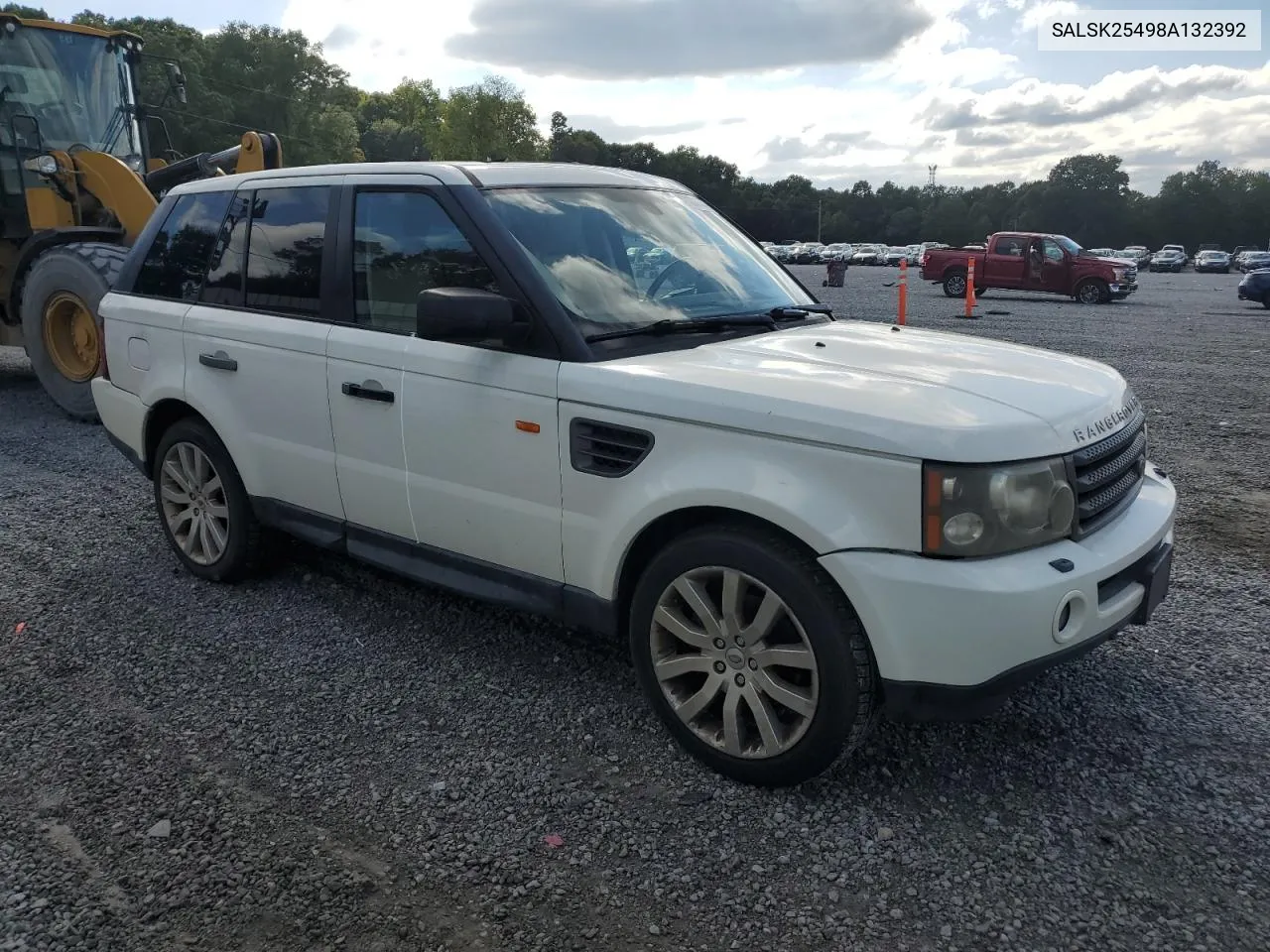 SALSK25498A132392 2008 Land Rover Range Rover Sport Hse