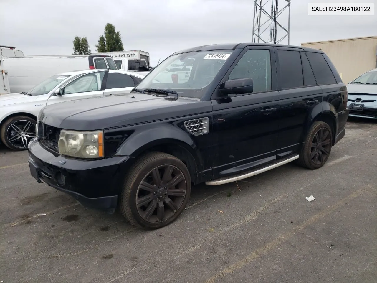 2008 Land Rover Range Rover Sport Supercharged VIN: SALSH23498A180122 Lot: 72815494