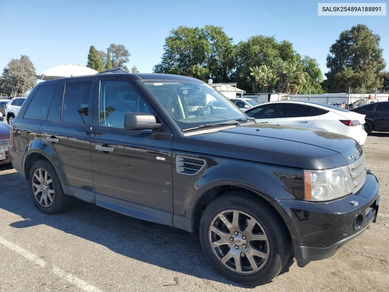 2009 Land Rover Range Rover Sport Hse VIN: SALSK25489A188891 Lot: 50635264