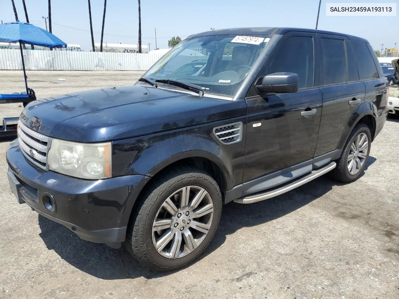 SALSH23459A193113 2009 Land Rover Range Rover Sport Supercharged