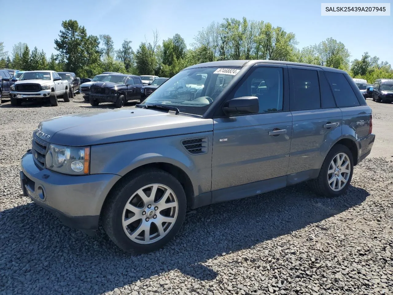 2009 Land Rover Range Rover Sport Hse VIN: SALSK25439A207945 Lot: 57468824