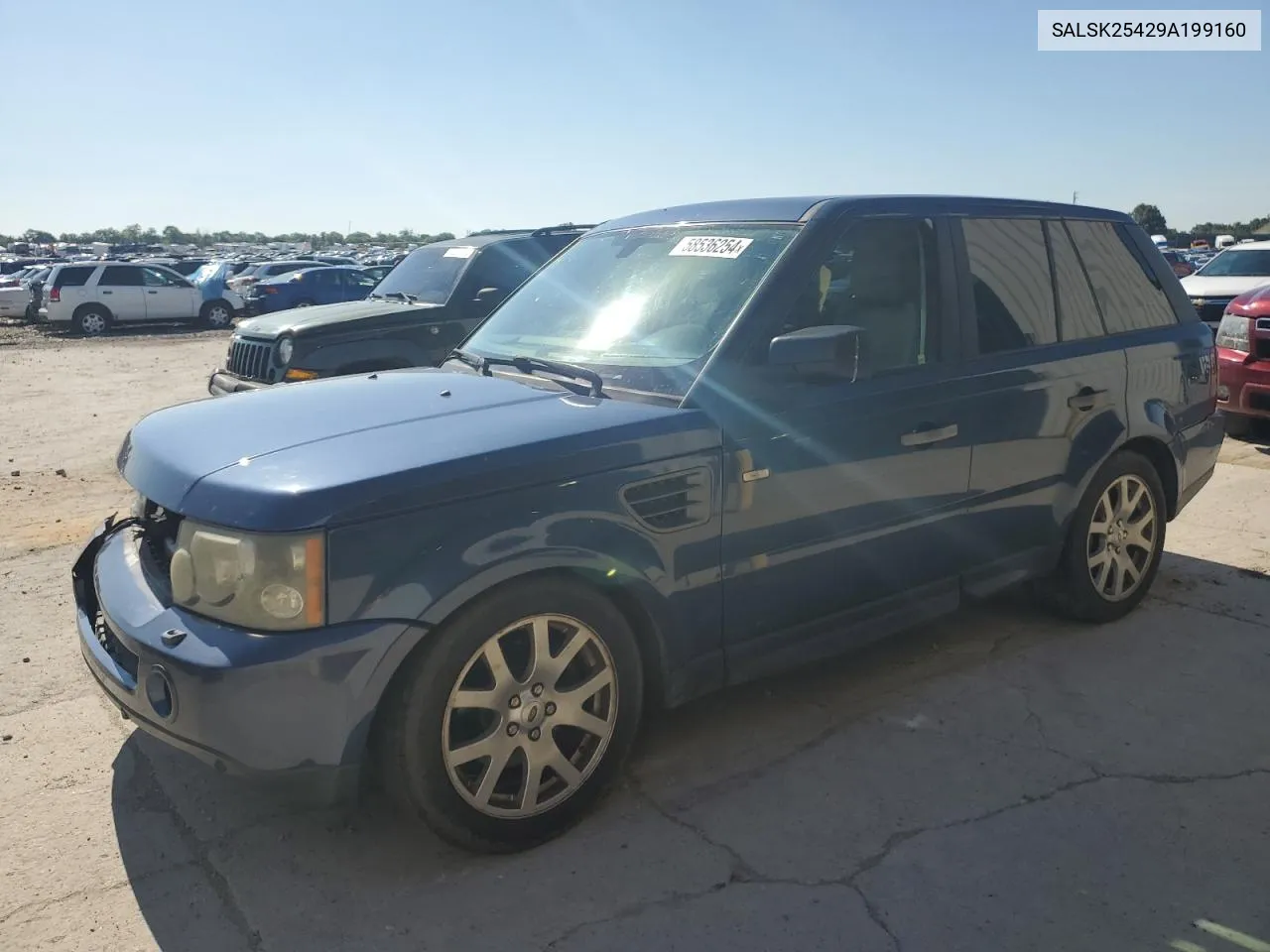 2009 Land Rover Range Rover Sport Hse VIN: SALSK25429A199160 Lot: 58536254