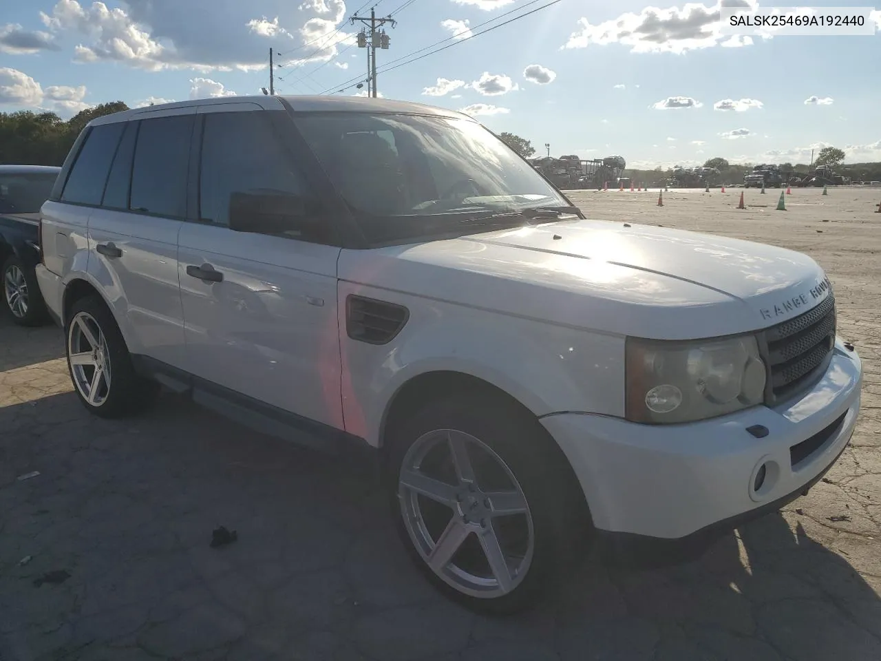 2009 Land Rover Range Rover Sport Hse VIN: SALSK25469A192440 Lot: 72562074