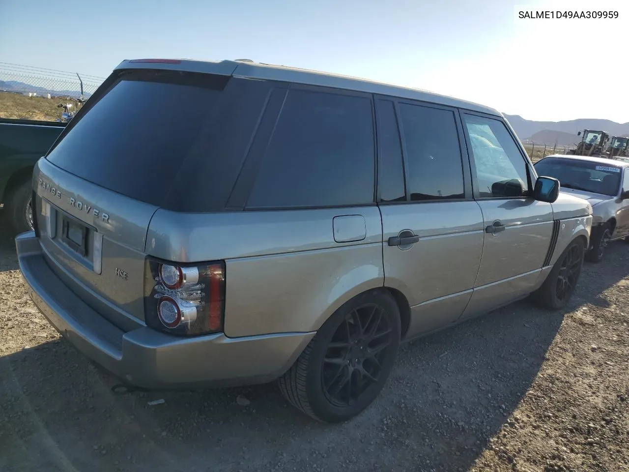 2010 Land Rover Range Rover Hse VIN: SALME1D49AA309959 Lot: 53767984