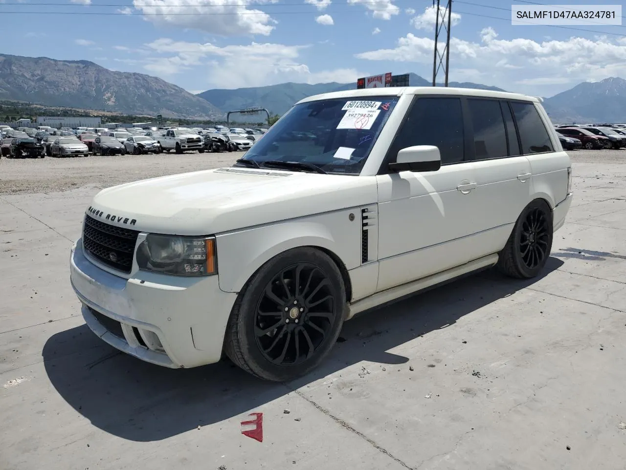 2010 Land Rover Range Rover Hse Luxury VIN: SALMF1D47AA324781 Lot: 60120994