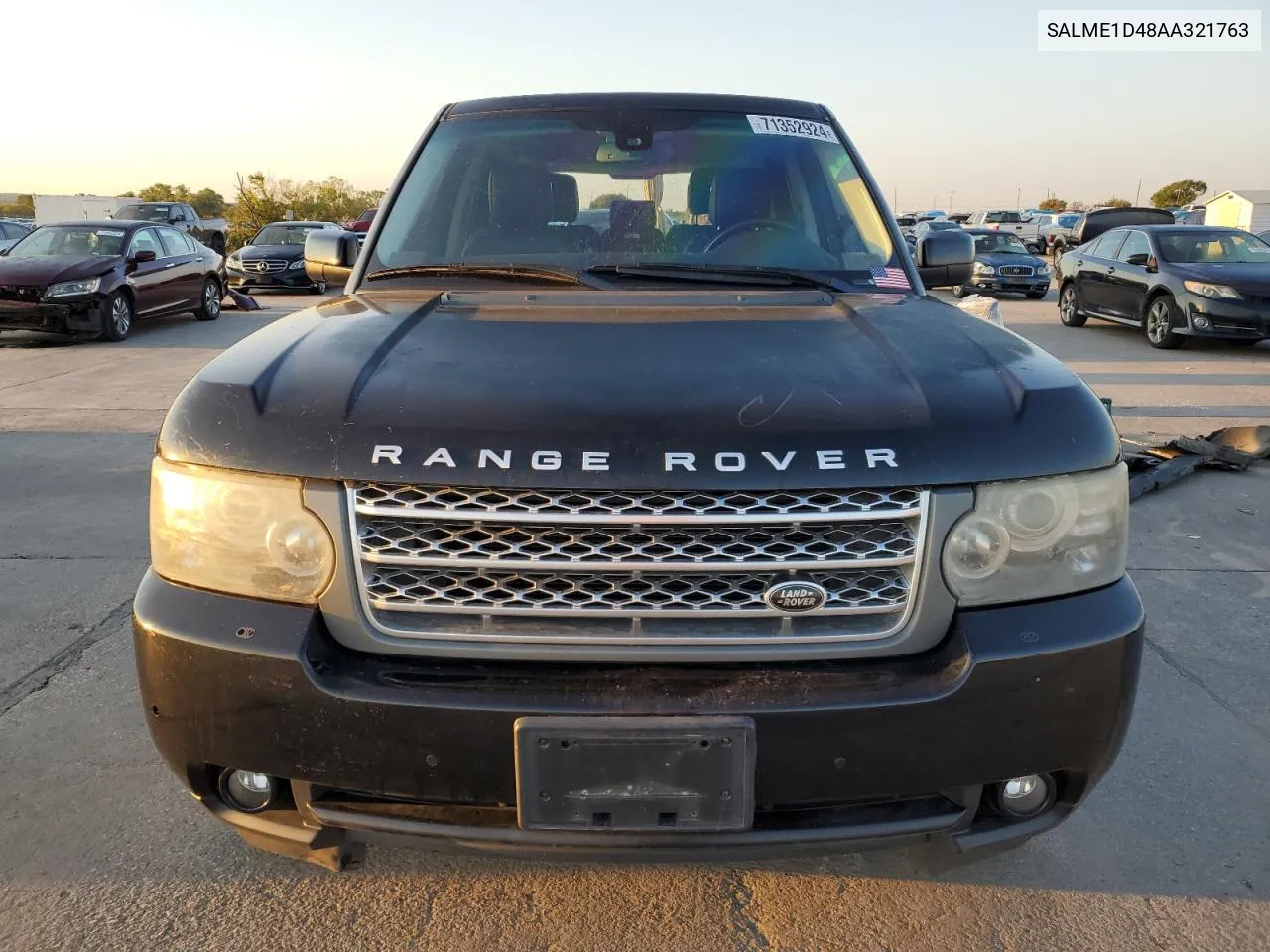 2010 Land Rover Range Rover Hse VIN: SALME1D48AA321763 Lot: 71352924