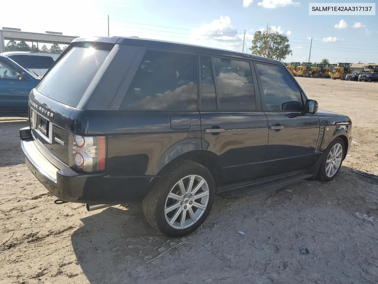 SALMF1E42AA317137 2010 Land Rover Range Rover Hse Luxury