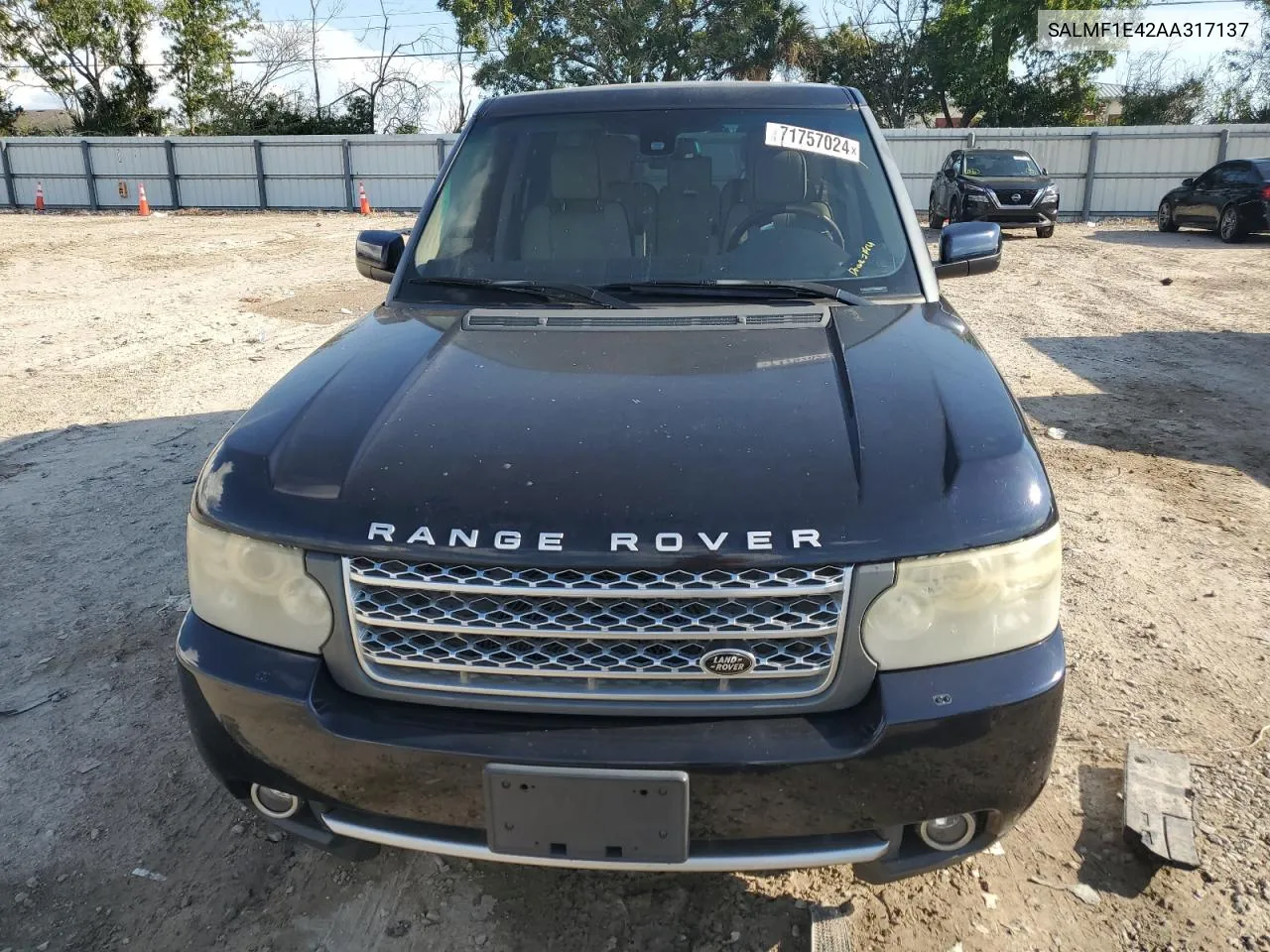 2010 Land Rover Range Rover Hse Luxury VIN: SALMF1E42AA317137 Lot: 71757024