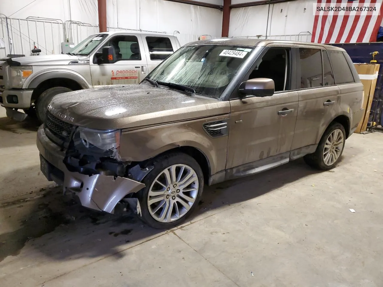 2011 Land Rover Range Rover Sport Lux VIN: SALSK2D48BA267324 Lot: 40429484