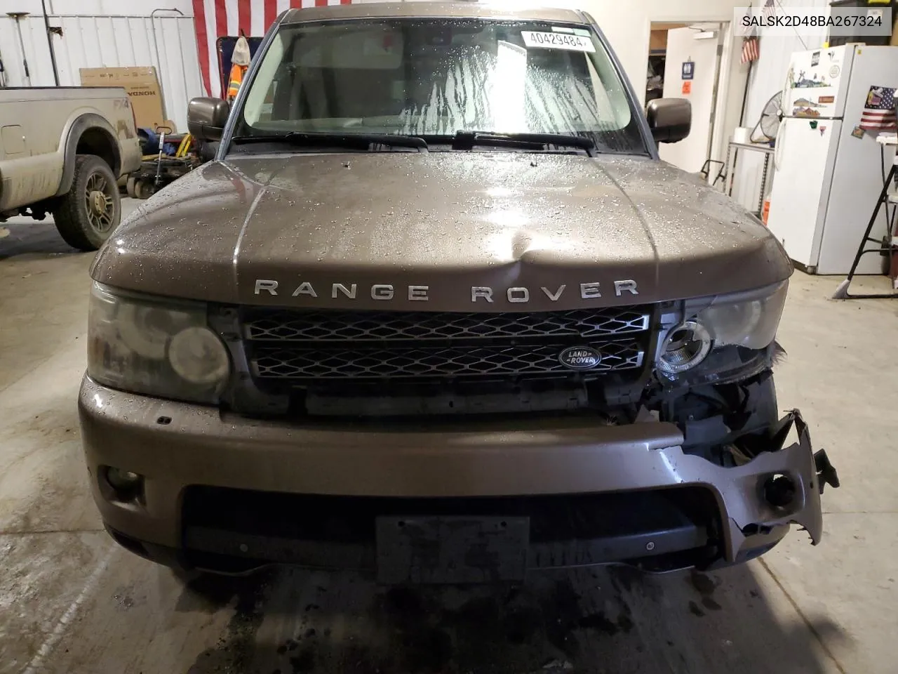 2011 Land Rover Range Rover Sport Lux VIN: SALSK2D48BA267324 Lot: 40429484