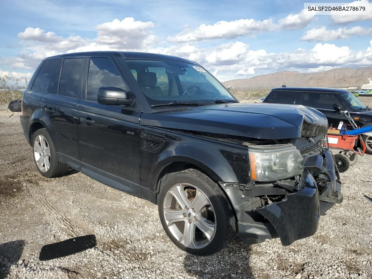 2011 Land Rover Range Rover Sport Hse VIN: SALSF2D46BA278679 Lot: 43390274