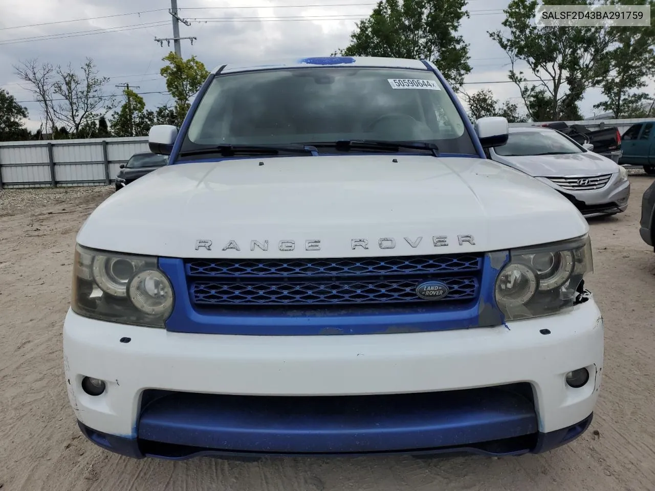 2011 Land Rover Range Rover Sport Hse VIN: SALSF2D43BA291759 Lot: 50590644