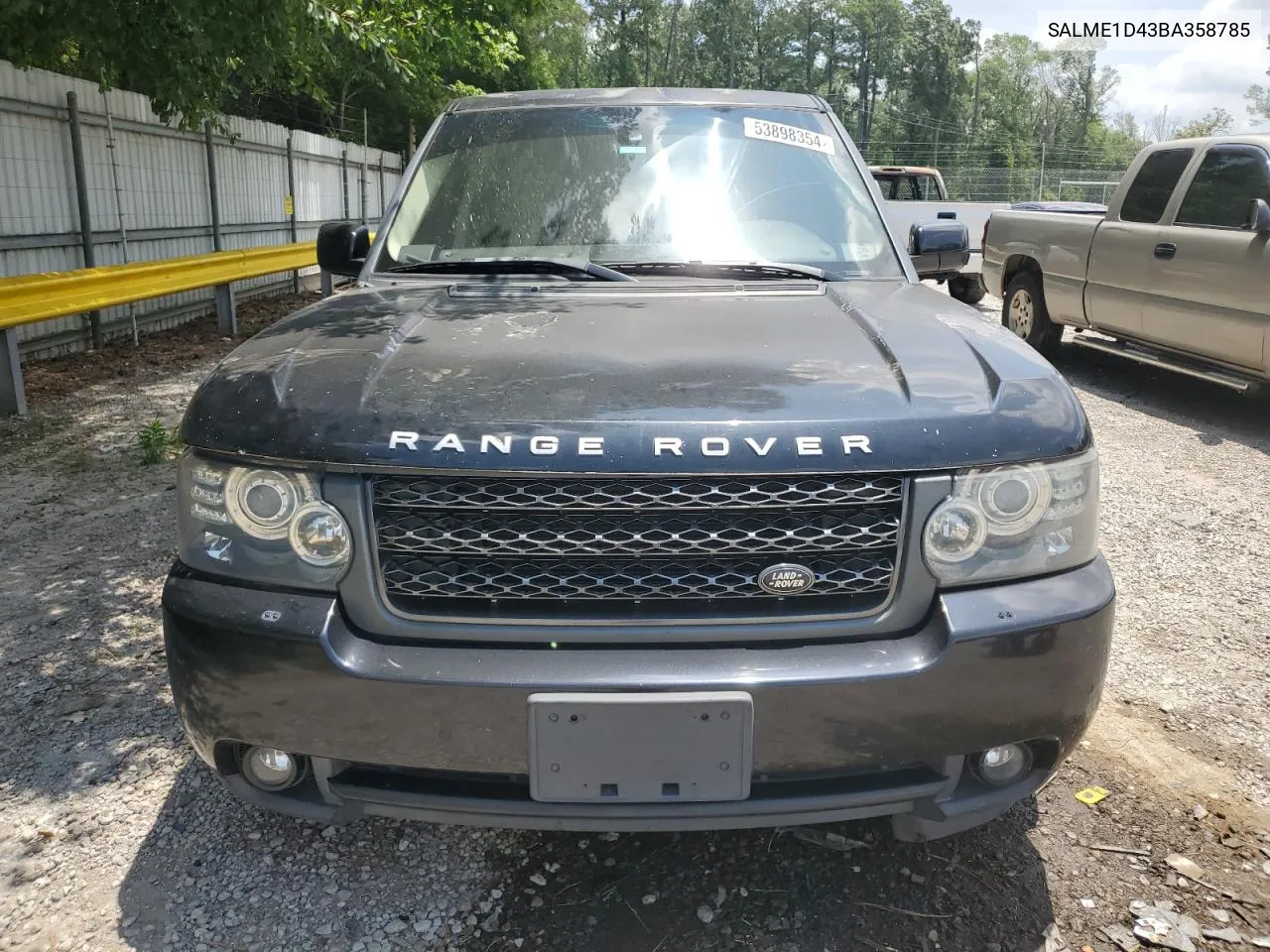 2011 Land Rover Range Rover Hse VIN: SALME1D43BA358785 Lot: 53898354