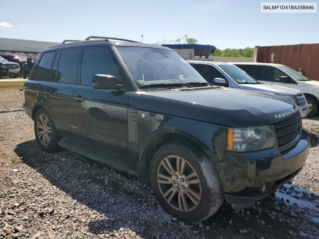 2011 Land Rover Range Rover Hse Luxury VIN: SALMF1D41BA358846 Lot: 54118044