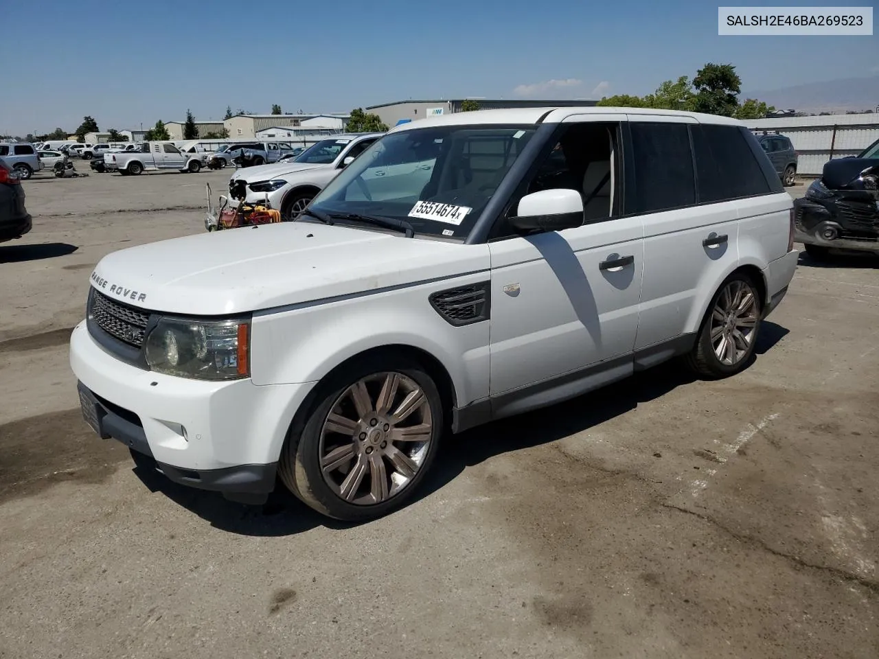 2011 Land Rover Range Rover Sport Sc VIN: SALSH2E46BA269523 Lot: 55514674