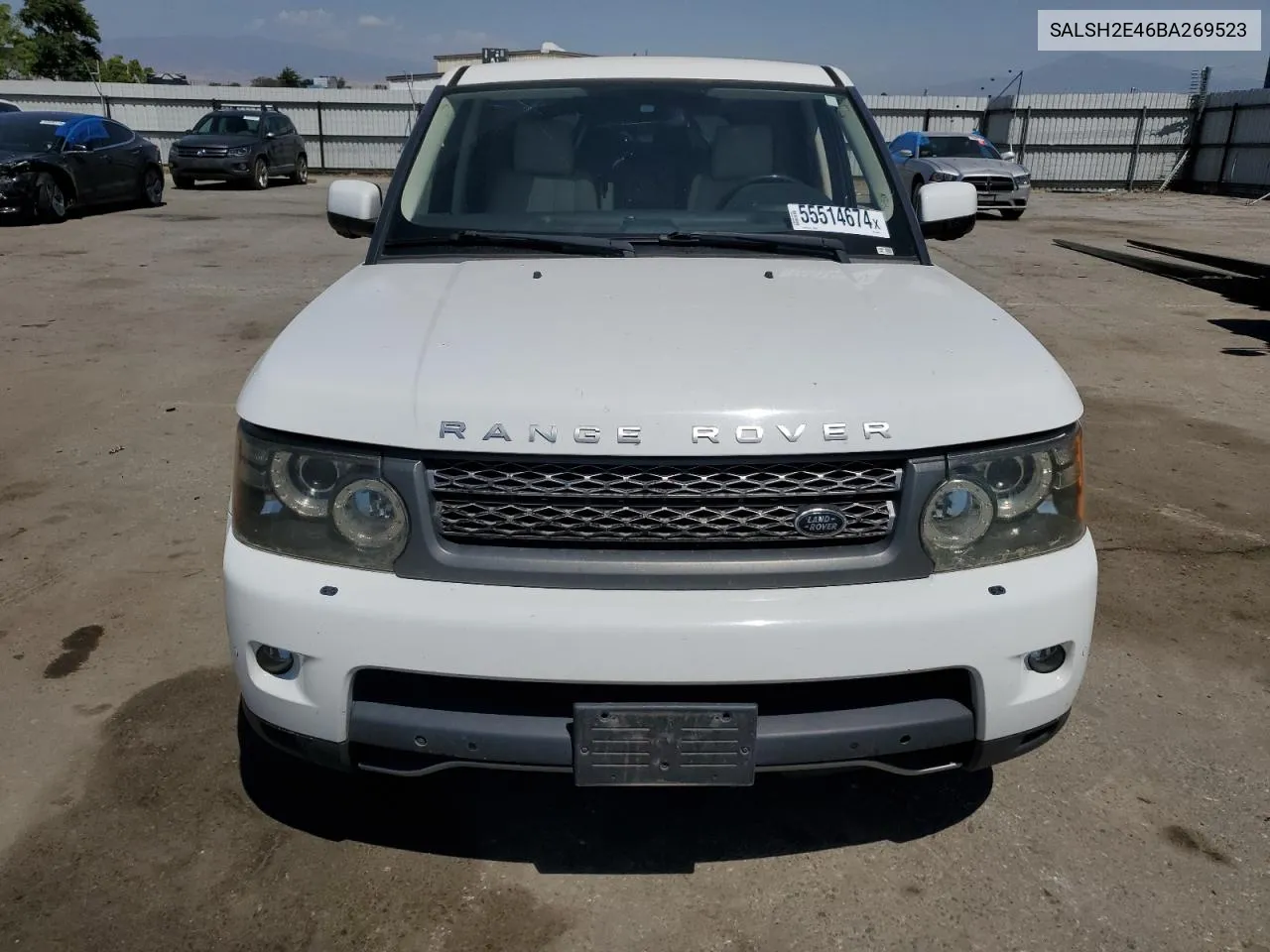 2011 Land Rover Range Rover Sport Sc VIN: SALSH2E46BA269523 Lot: 55514674