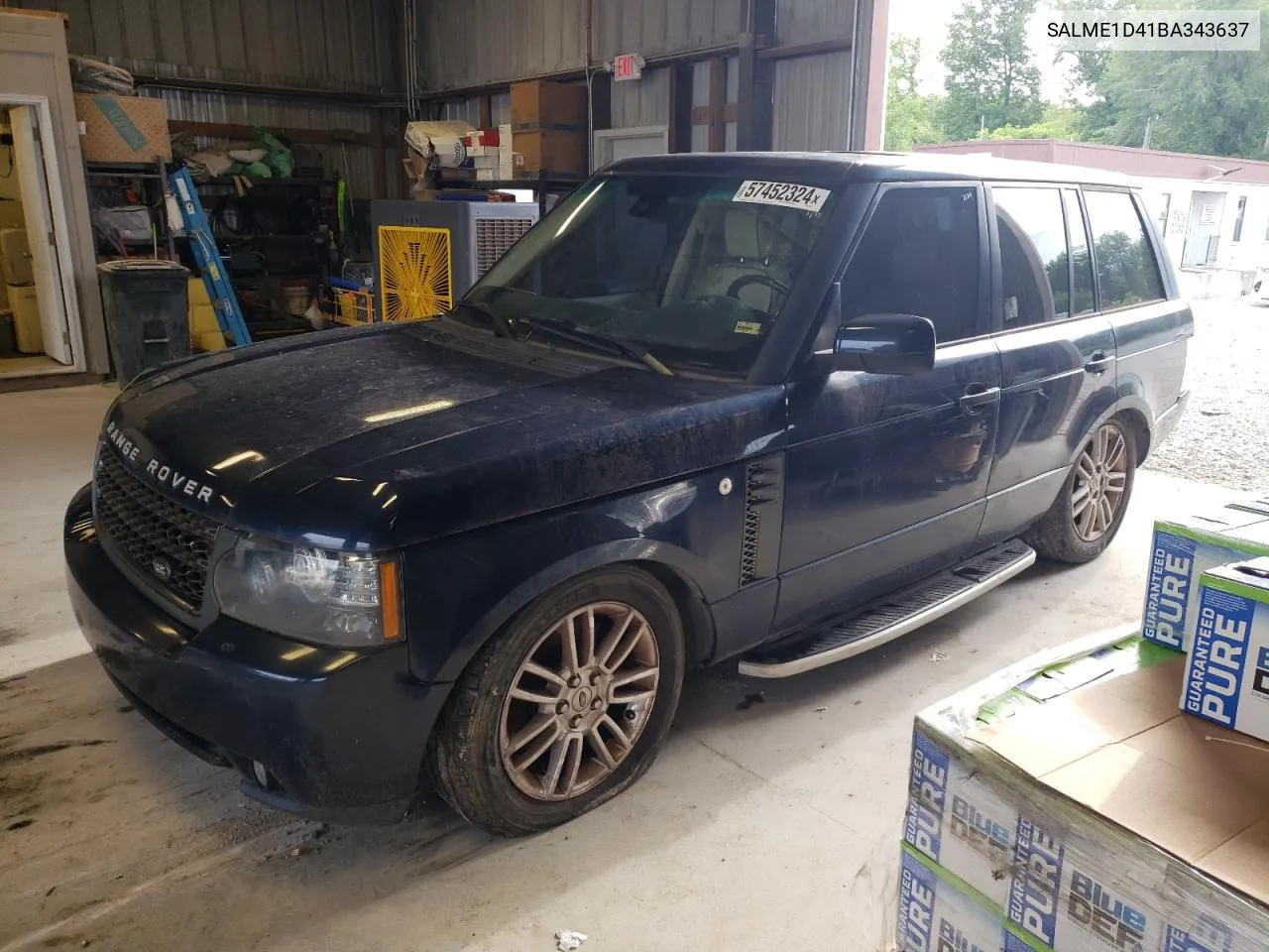 2011 Land Rover Range Rover Hse VIN: SALME1D41BA343637 Lot: 57452324