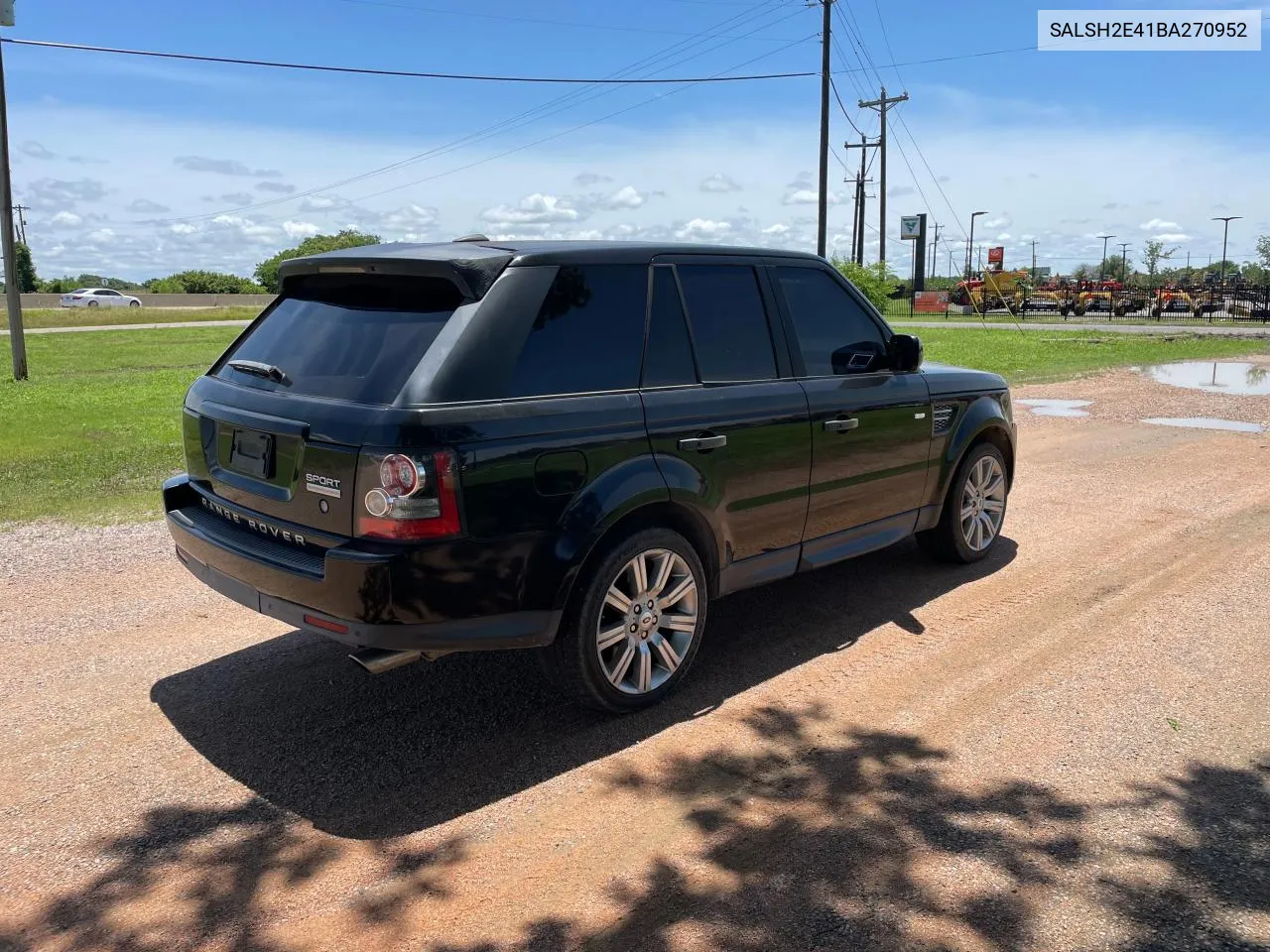 SALSH2E41BA270952 2011 Land Rover Range Rover Sport Sc