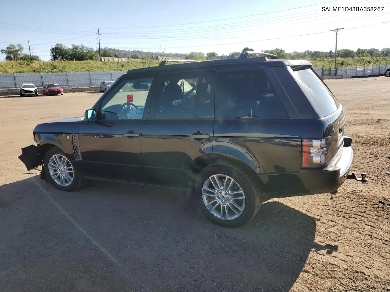 2011 Land Rover Range Rover Hse VIN: SALME1D43BA358267 Lot: 69713844