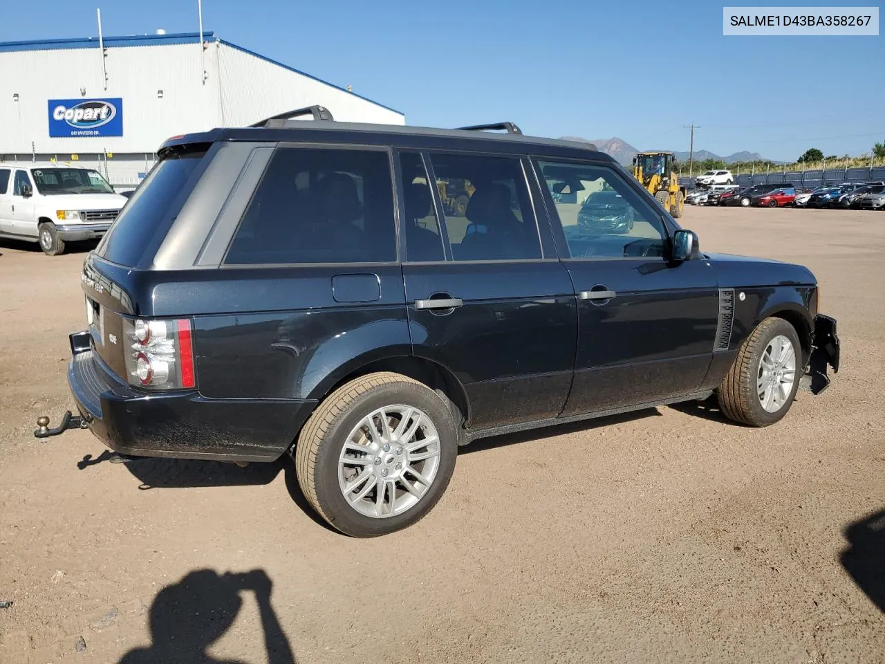 2011 Land Rover Range Rover Hse VIN: SALME1D43BA358267 Lot: 69713844