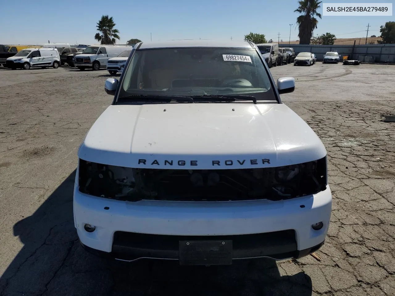 2011 Land Rover Range Rover Sport Sc VIN: SALSH2E45BA279489 Lot: 69827454