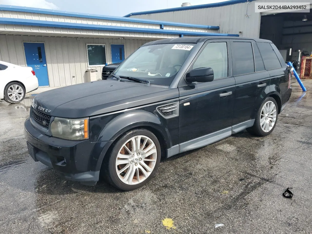 2011 Land Rover Range Rover Sport Lux VIN: SALSK2D44BA293452 Lot: 73130184