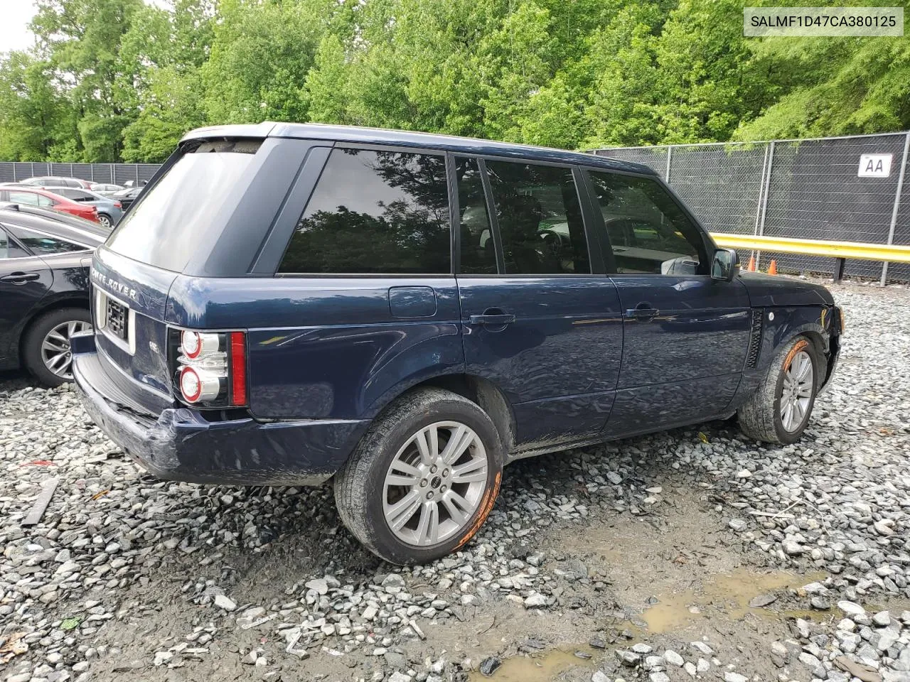 2012 Land Rover Range Rover Hse Luxury VIN: SALMF1D47CA380125 Lot: 54042214