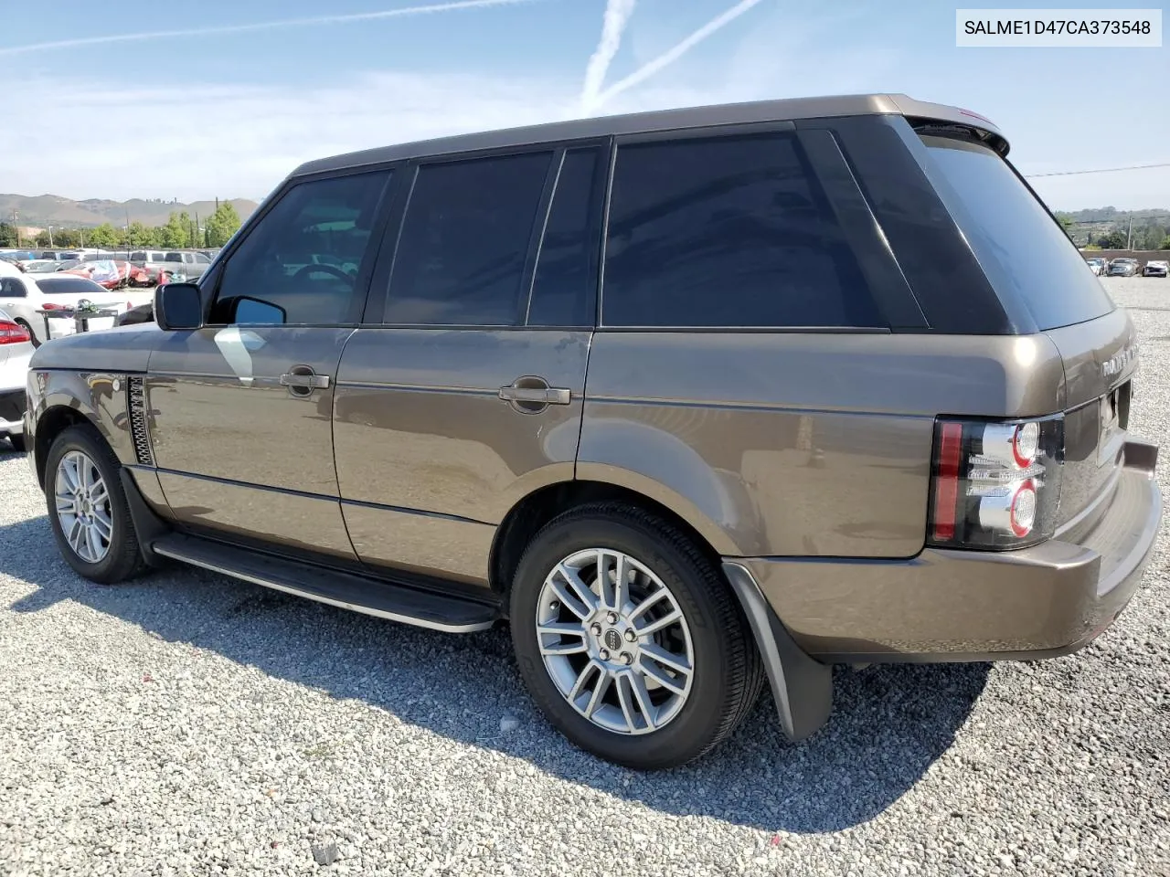 2012 Land Rover Range Rover Hse VIN: SALME1D47CA373548 Lot: 56346214