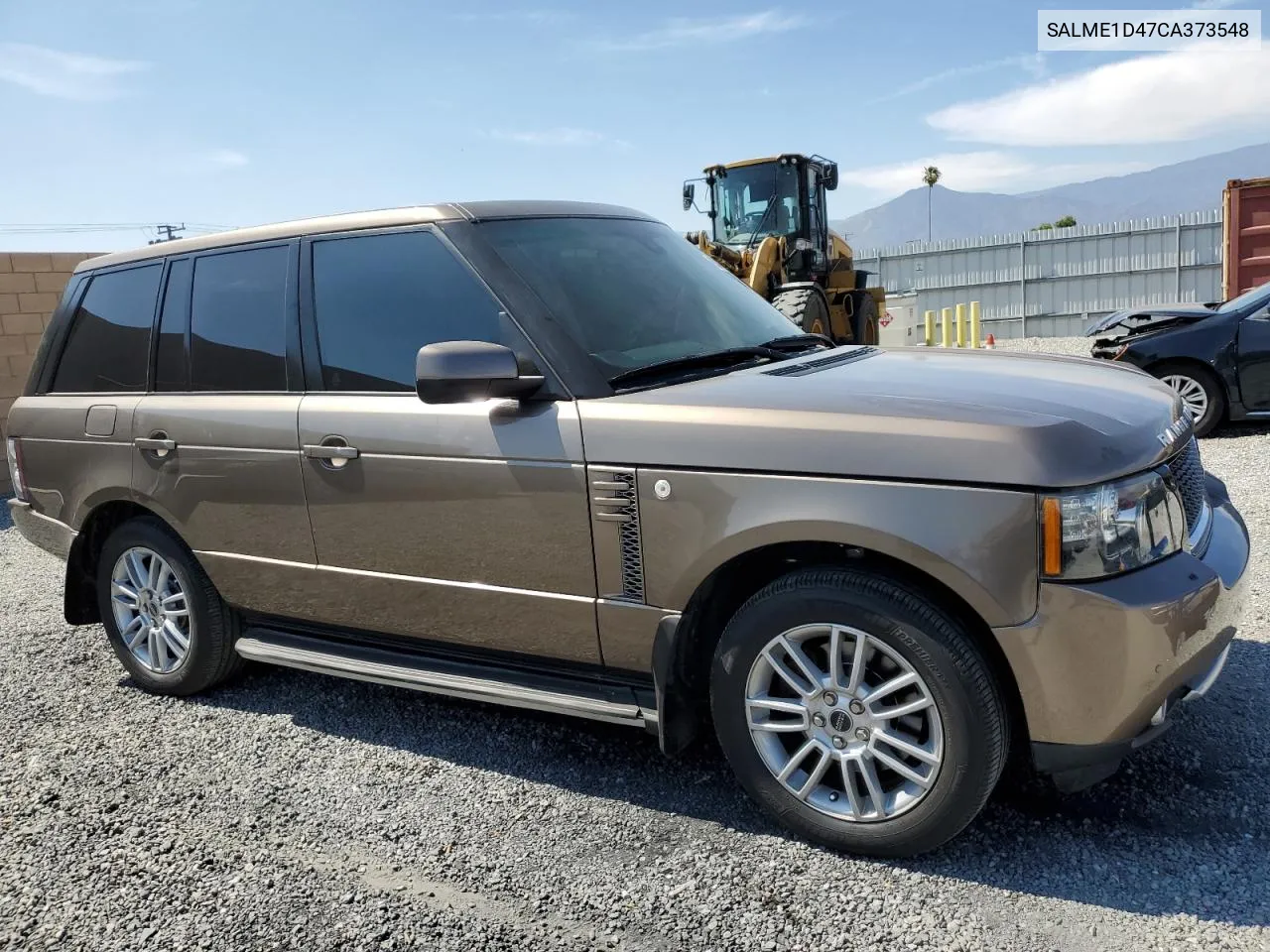 2012 Land Rover Range Rover Hse VIN: SALME1D47CA373548 Lot: 56346214