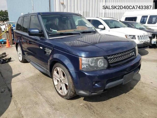 SALSK2D40CA743387 2012 Land Rover Range Rover Sport Hse Luxury