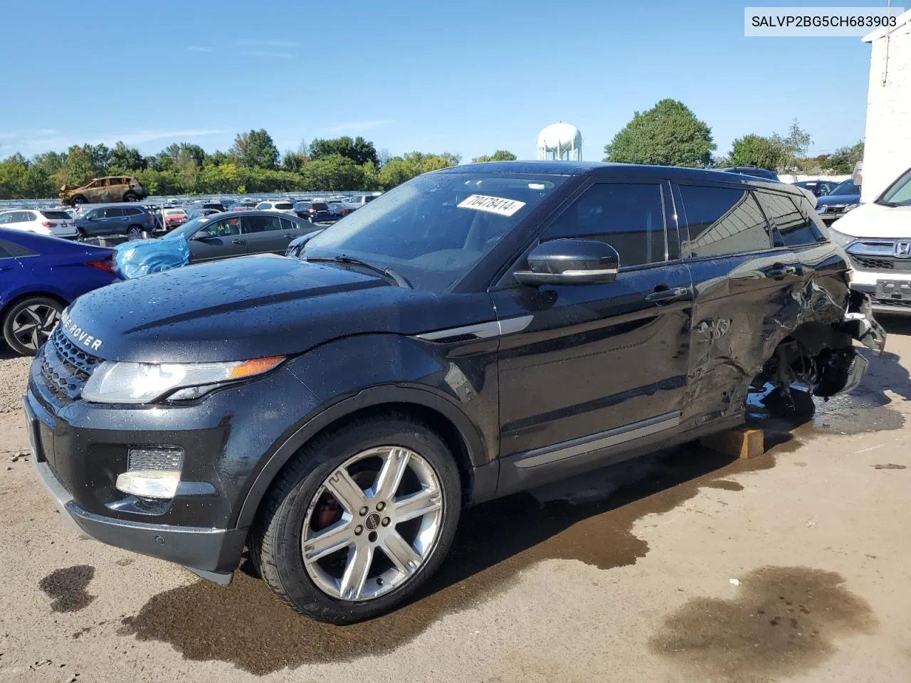 2012 Land Rover Range Rover Evoque Pure Plus VIN: SALVP2BG5CH683903 Lot: 70478414