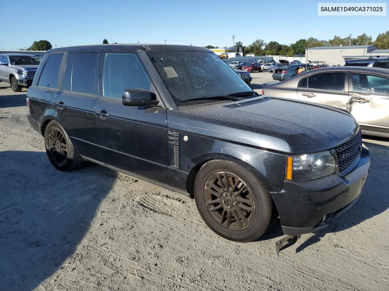 2012 Land Rover Range Rover Hse VIN: SALME1D49CA371025 Lot: 70714644