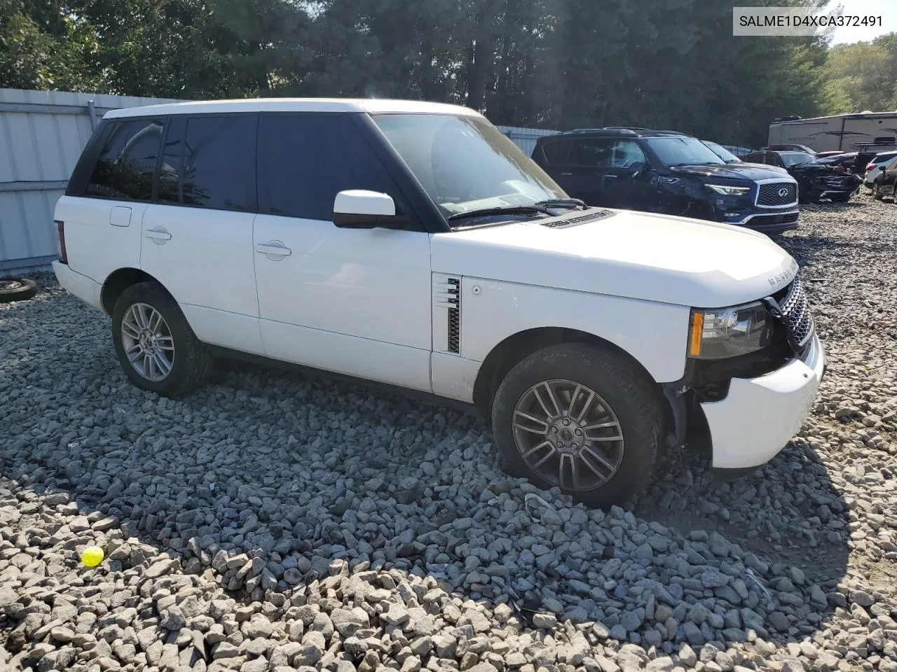 2012 Land Rover Range Rover Hse VIN: SALME1D4XCA372491 Lot: 71029374