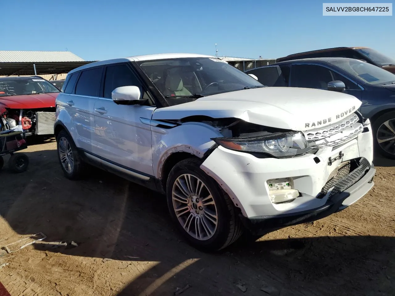 2012 Land Rover Range Rover Evoque Prestige Premium VIN: SALVV2BG8CH647225 Lot: 71263734