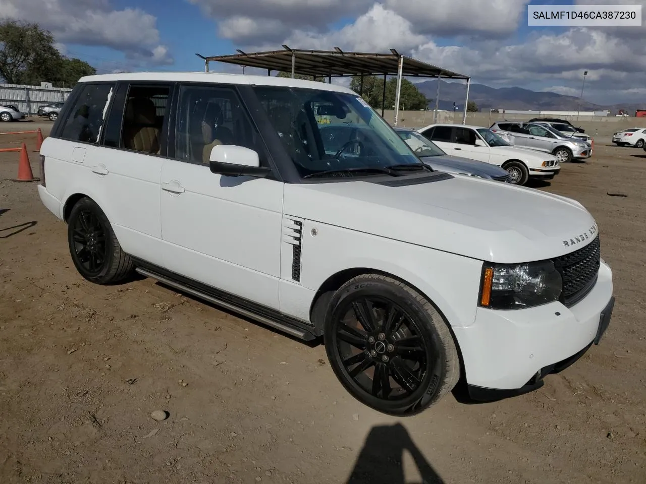 2012 Land Rover Range Rover Hse Luxury VIN: SALMF1D46CA387230 Lot: 71558544