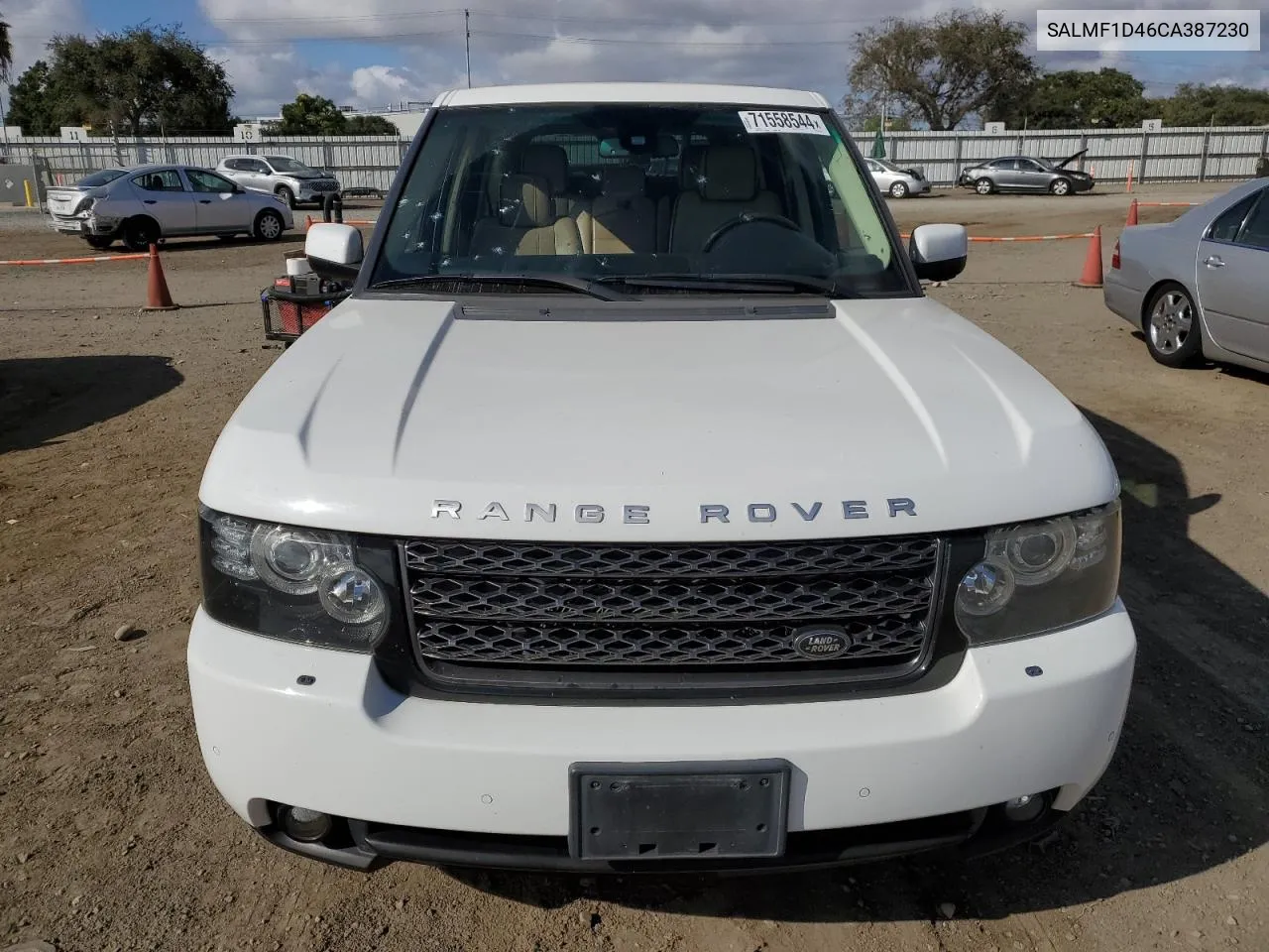 2012 Land Rover Range Rover Hse Luxury VIN: SALMF1D46CA387230 Lot: 71558544