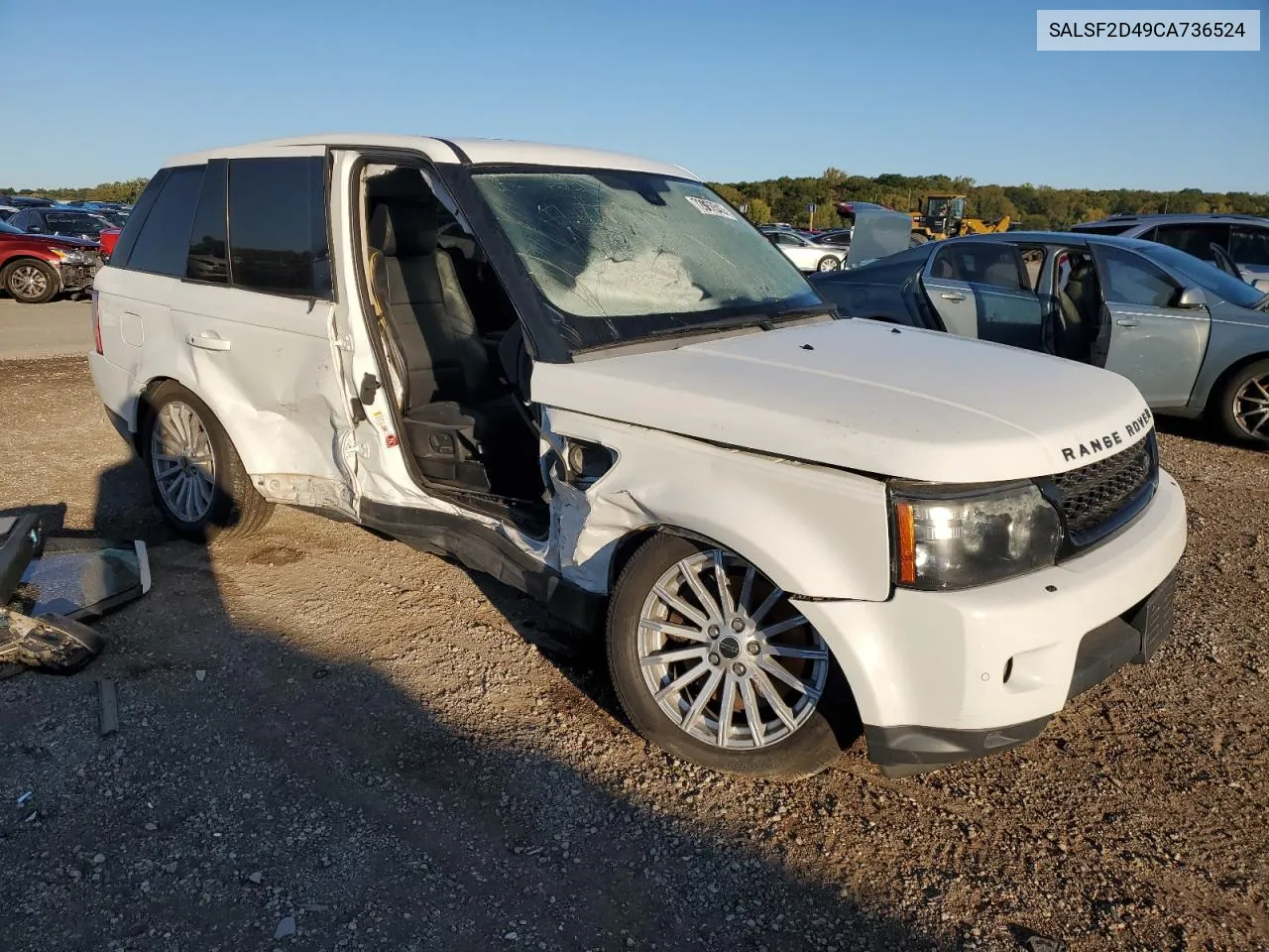 2012 Land Rover Range Rover Sport Hse VIN: SALSF2D49CA736524 Lot: 72037543